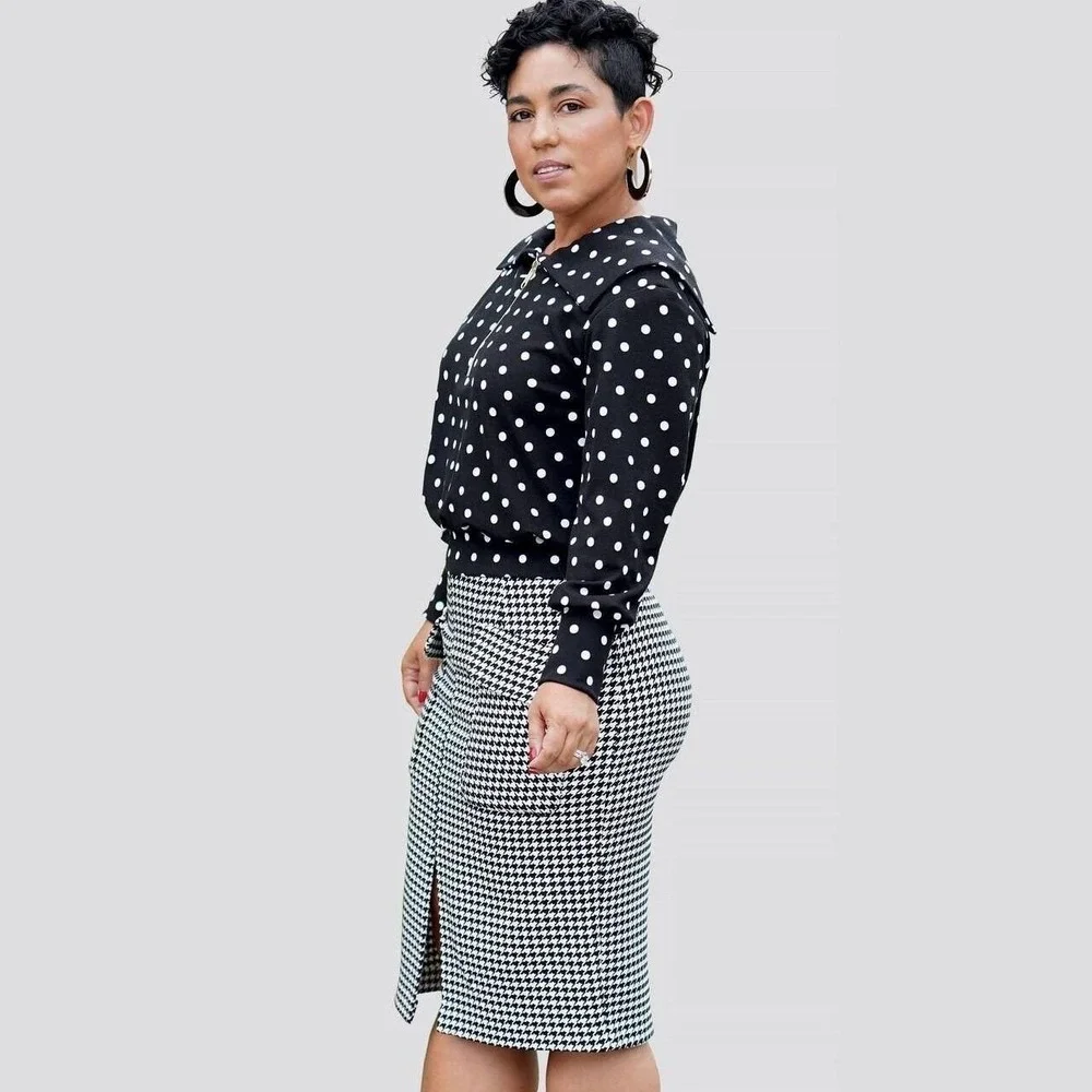 Simplicity Sewing Pattern S9182 Mimi G Top Skirt Misses 6-14 White Uncut